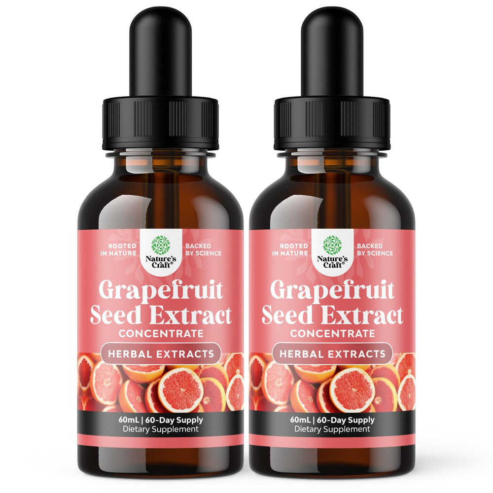 Natures Craft GSE drops bottle ready for daily use and immune support.