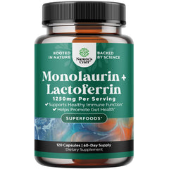 Nature's Craft bottle of capsules for digestion balance and microbiome support
