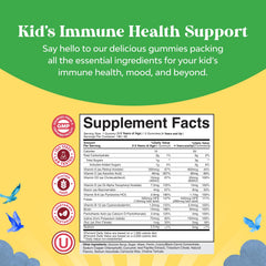 Jar of Natures Craft immune support gummies on a kitchen counter.