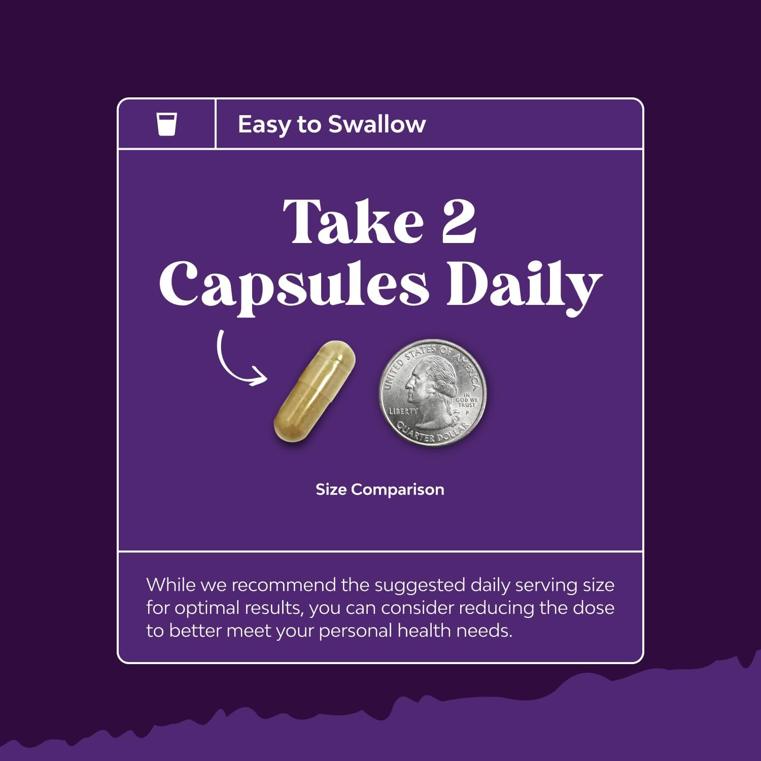 Natures Craft capsules with glass of water for convenient taking.