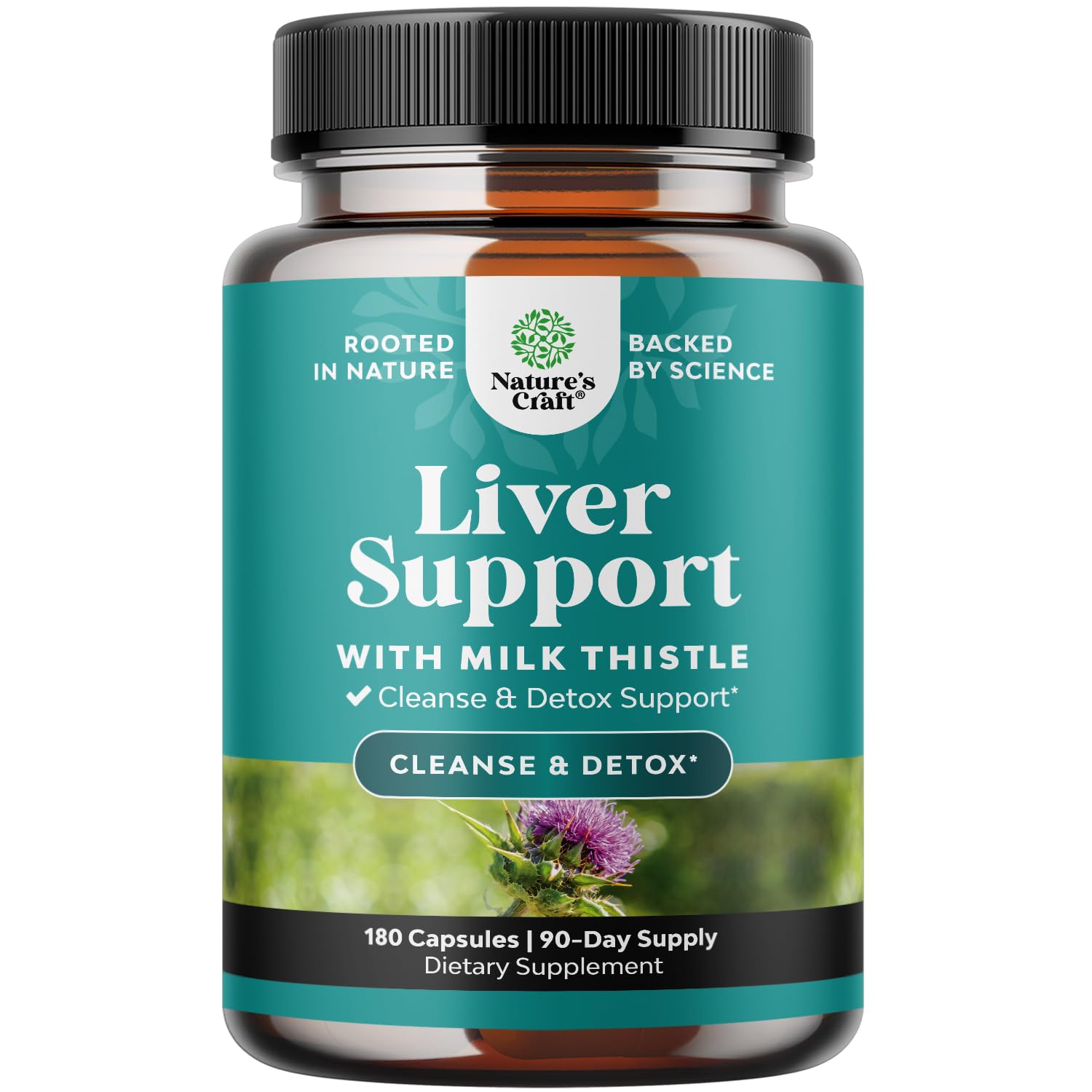 Natures Craft Liver Cleanse bottle on shelf for daily support.