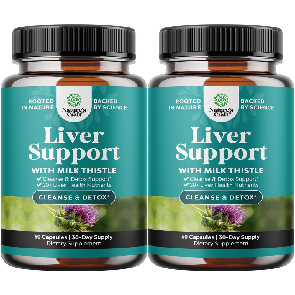 Natures Craft Liver Cleanse bottle with herbal capsules for daily liver support.
