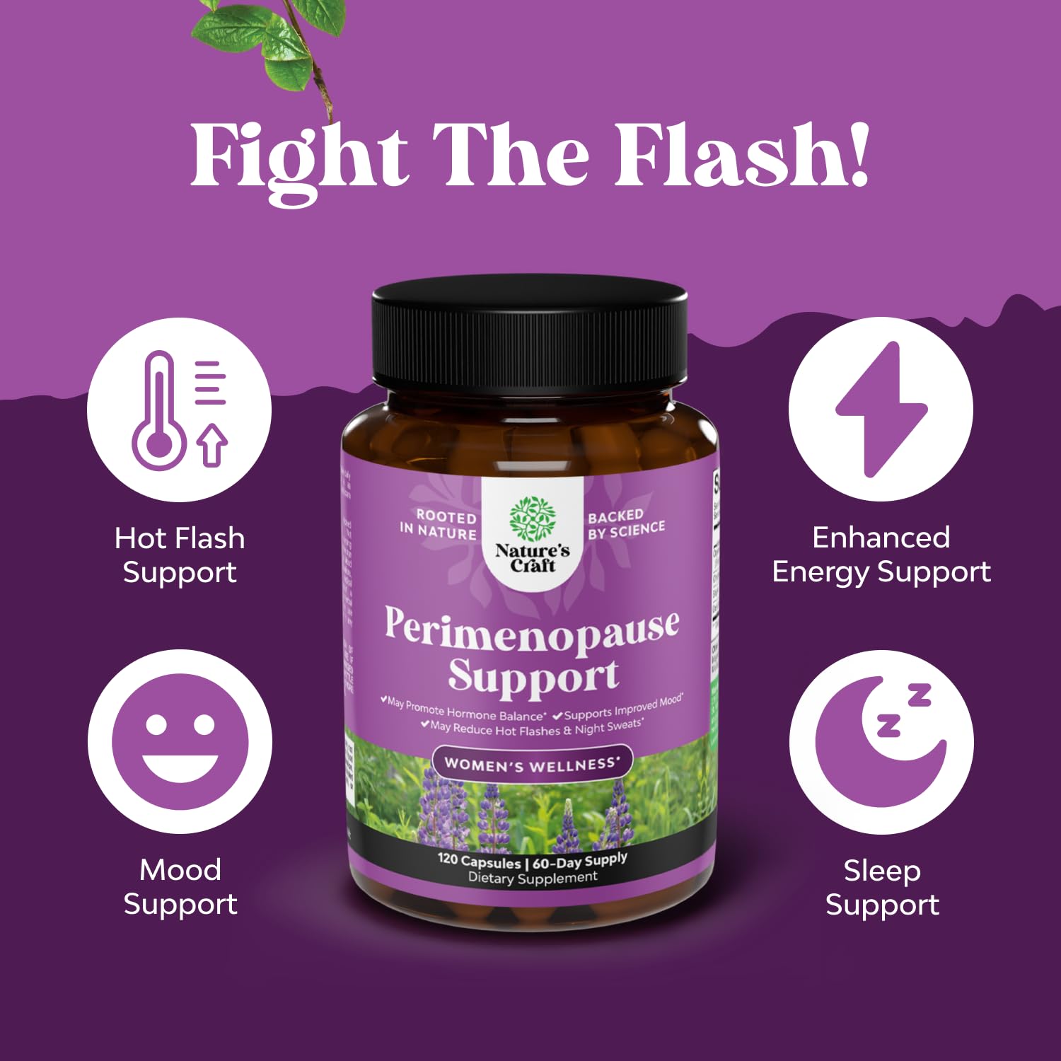 Natures Craft maca root capsules highlight key natural ingredient