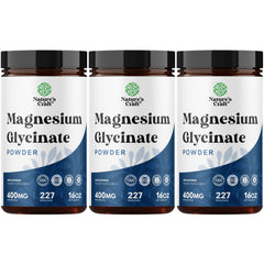 Natures Craft Magnesium Glycinate Powder bottle shown for daily calm and sleep support.