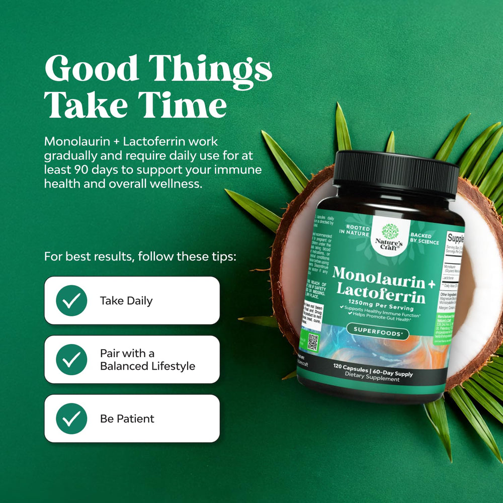 Nature's Craft GMP ISO testing badge on manufacturing packaging