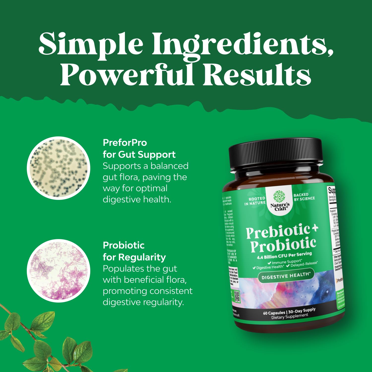 Natures Craft Men Women probiotics pack emphasizes versatile daily use.