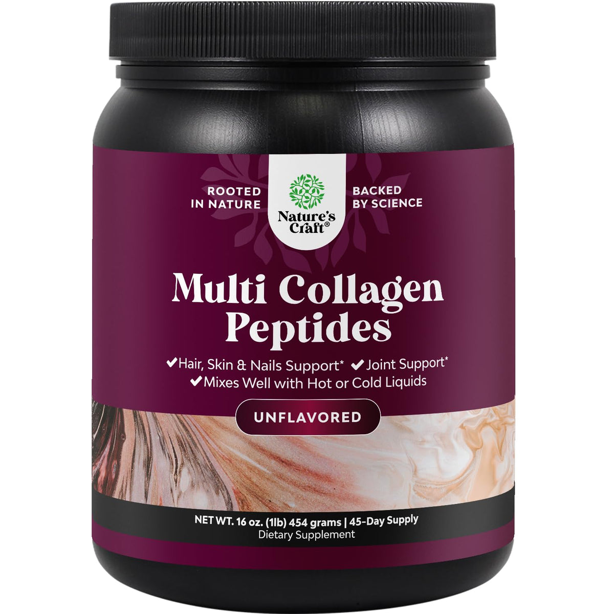 Natures Craft Multi Collagen bottle for daily skin and nail support