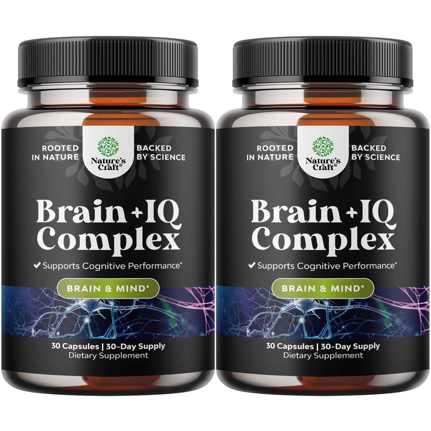 Natures Craft nootropic pills bottle supports daily focus and mental clarity.
