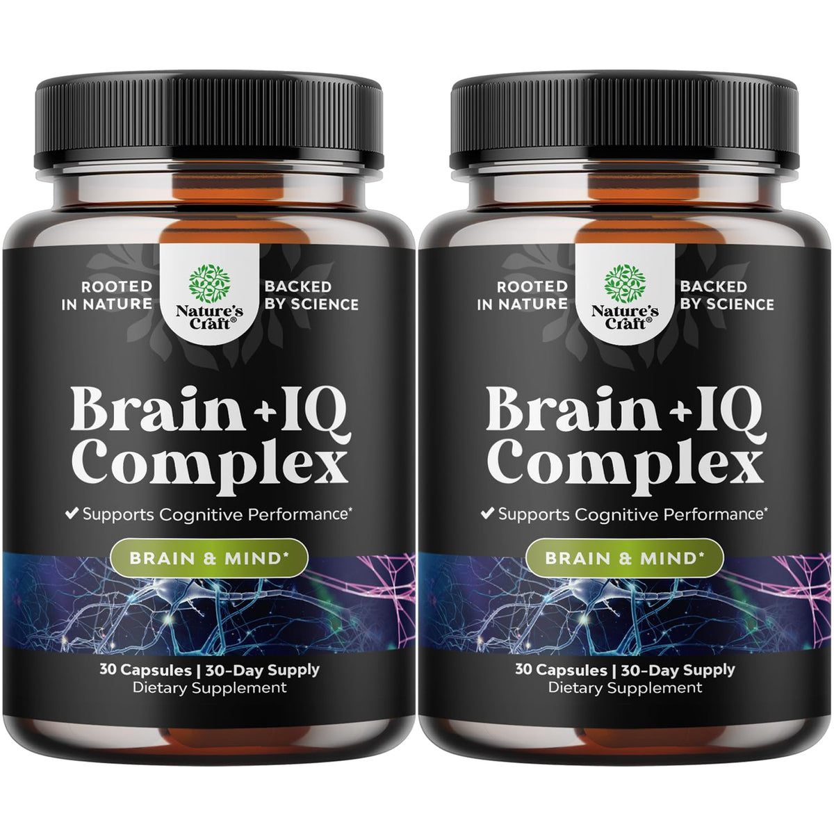 Natures Craft nootropic pills bottle supports daily focus and mental clarity.