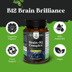 Natures Craft capsules on a spoon dispense ready for daily cognitive support.