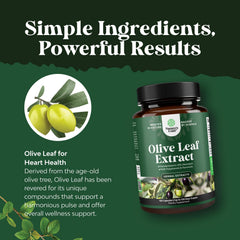Natures Craft olive leaf capsules on white background for convenient daily use