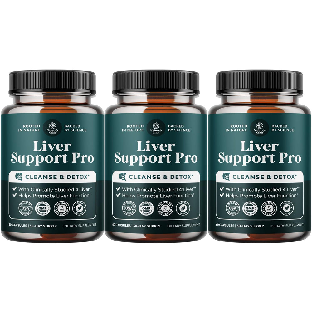 Natures Craft Pro Liver Support bottle with capsules for daily liver wellness