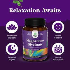 Nature's Craft Magnesium Glycinate amber bottle signals daily convenience.