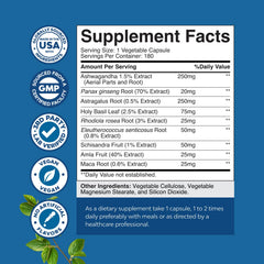 Nature's Craft Rhodiola Rosea capsules highlighted for daytime balance