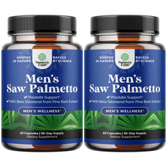 Natures Craft Saw Palmetto bottle with beta sitosterol for daily male wellness.