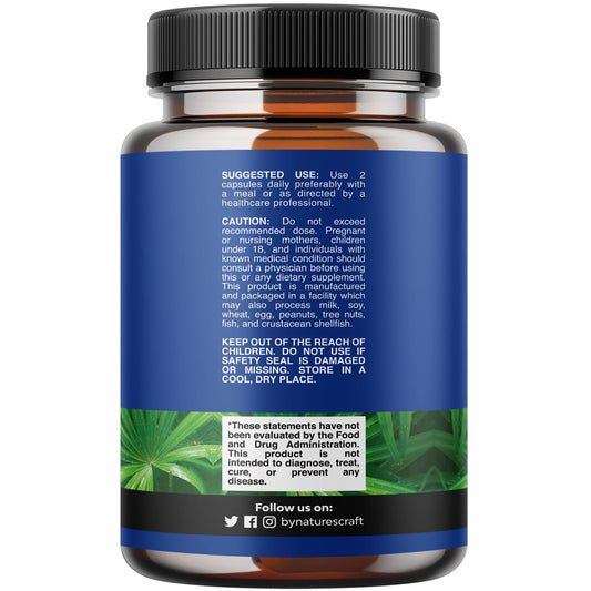 Natures Craft capsules close-up showcasing convenient daily use.