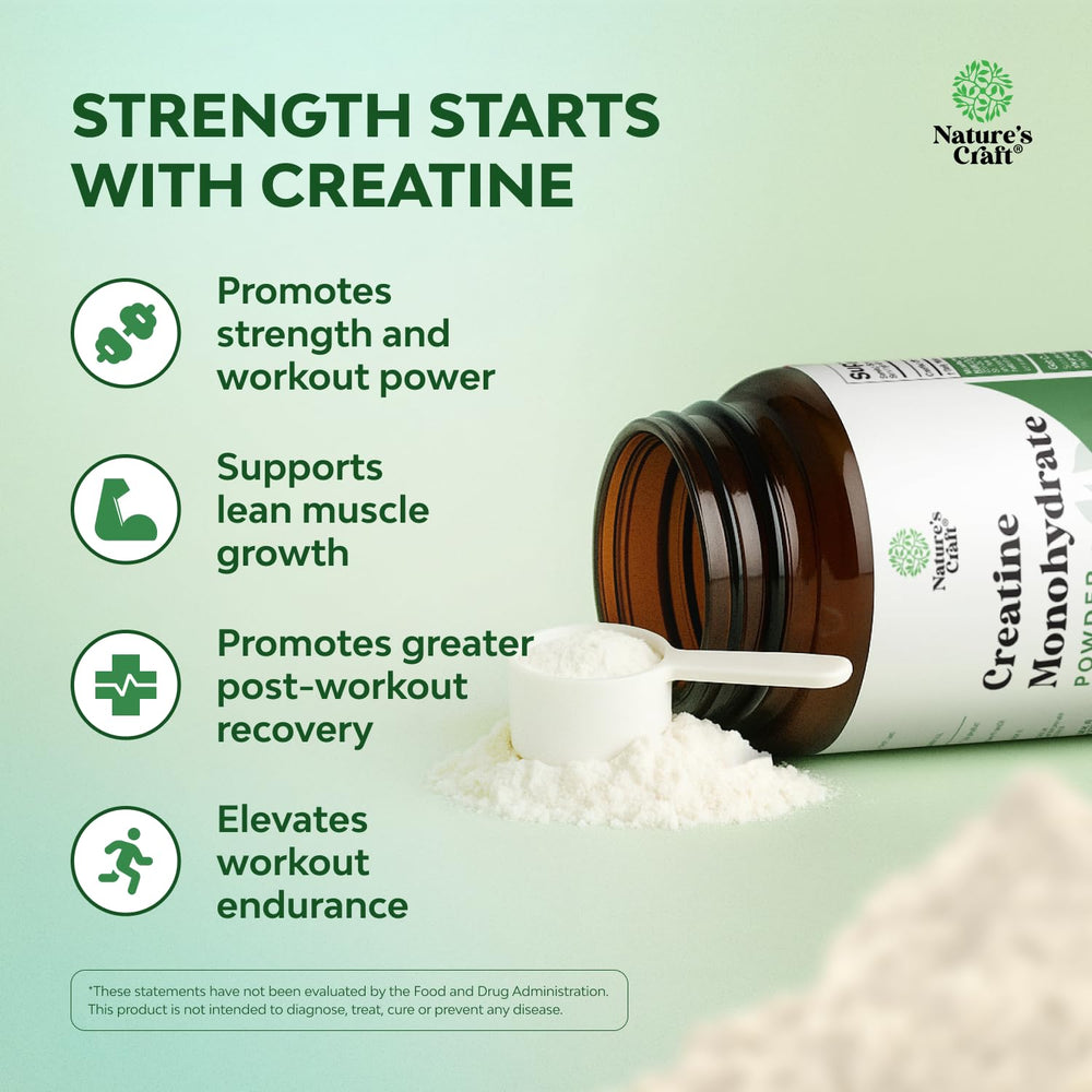 Natures Craft third-party tested label underscores purity and potency.