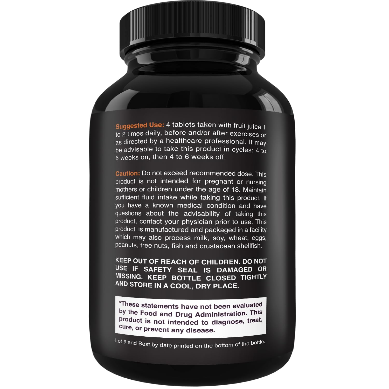 Natures Craft Tri-Phase creatine bottle close-up highlighting high-strength blend