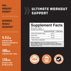 Natures Craft Tri-Phase creatine tablets dosed for energy