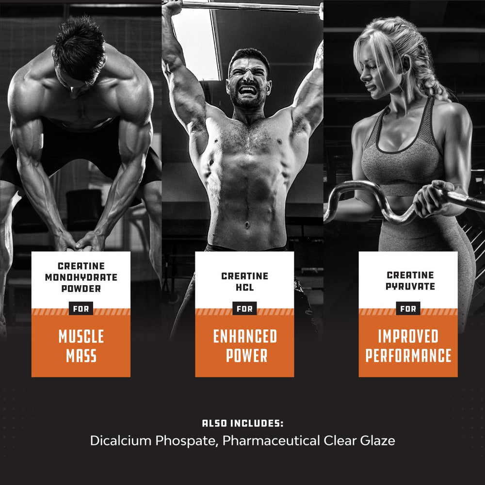 Natures Craft creatine tablets on workout mat ready for gym session