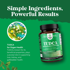 Natures Craft TUDCA in daily routine scene suggesting energy and gut health benefits