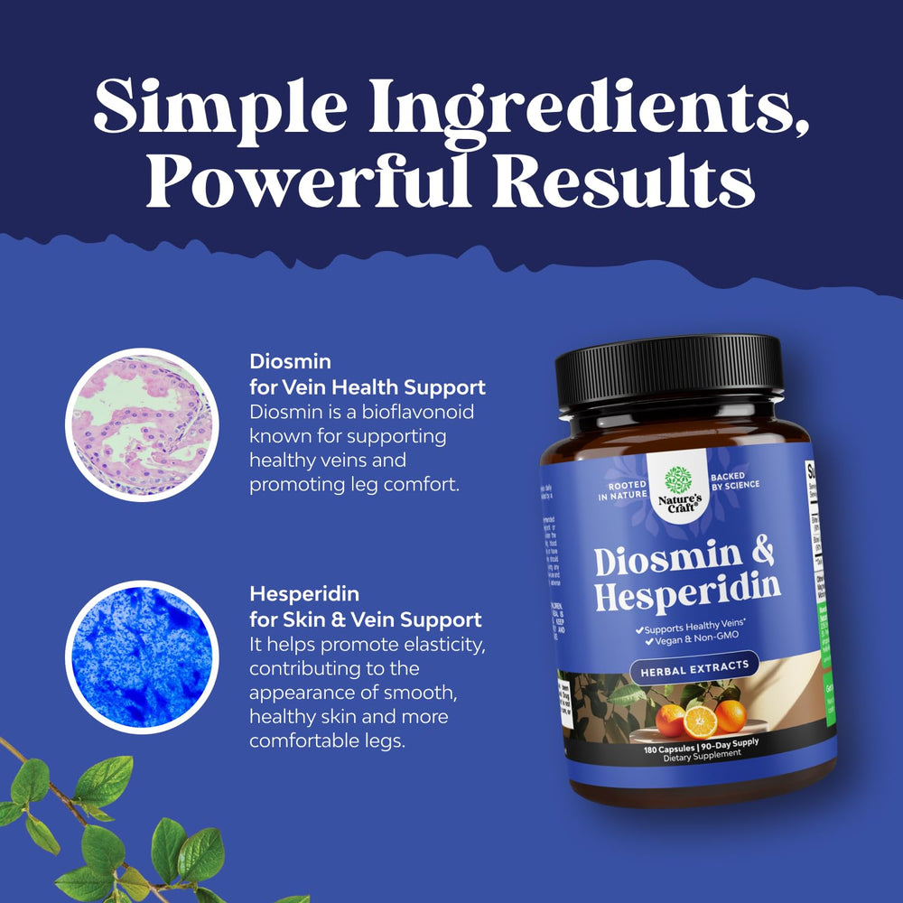 Nature's Craft vein comfort capsule close-up texture