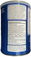 Nature's Formula Inulation chicory root source signals 100 percent chicory origin
