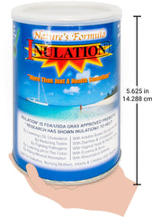 Nature's Formula Inulation ingredient label with safety certifications and clean ingredients