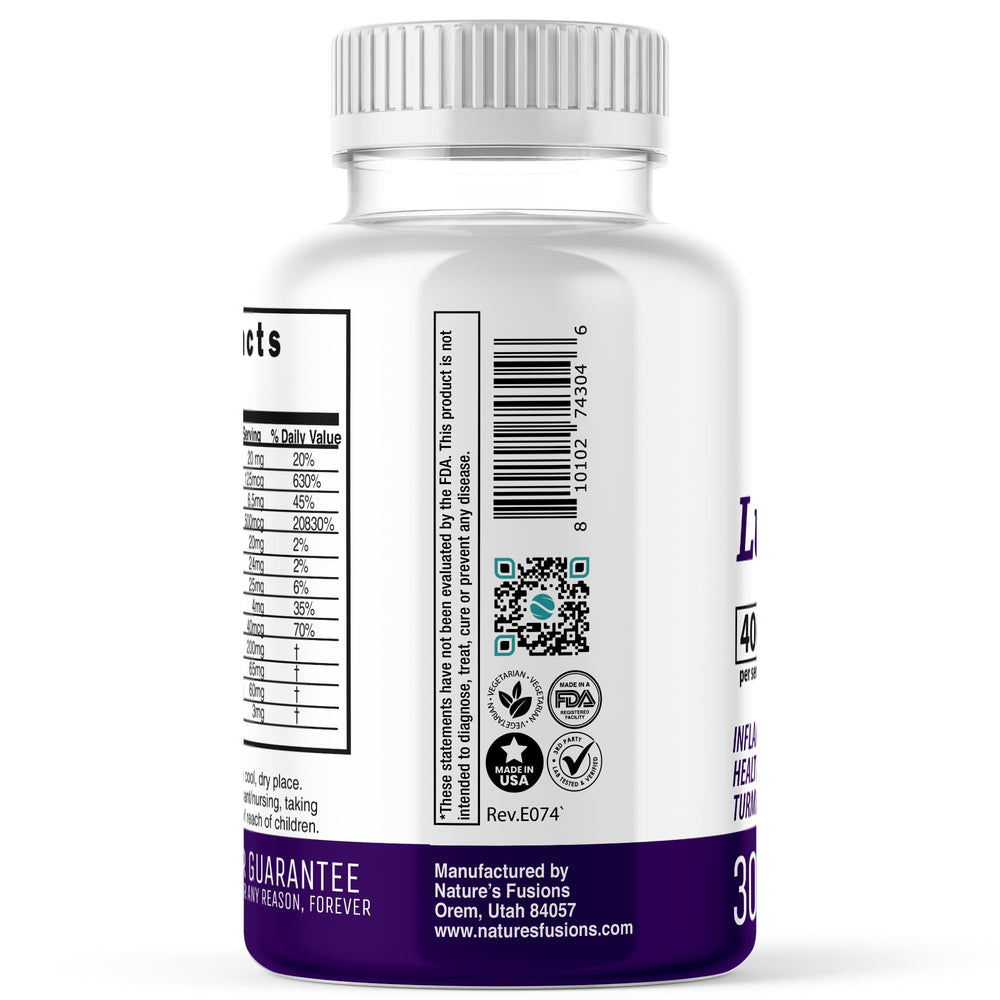 Nature's Fusions LupuEase piperine image notes enhanced absorption for vitamins