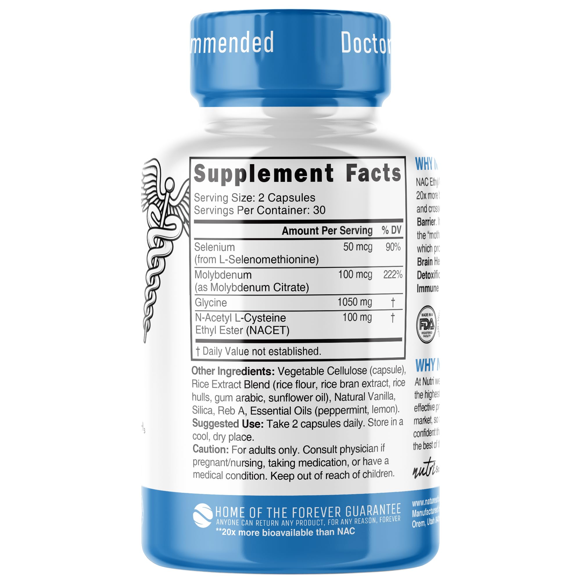 Nature's Fusions Neuro NAC ET box and packaging designed for on-shelf clarity