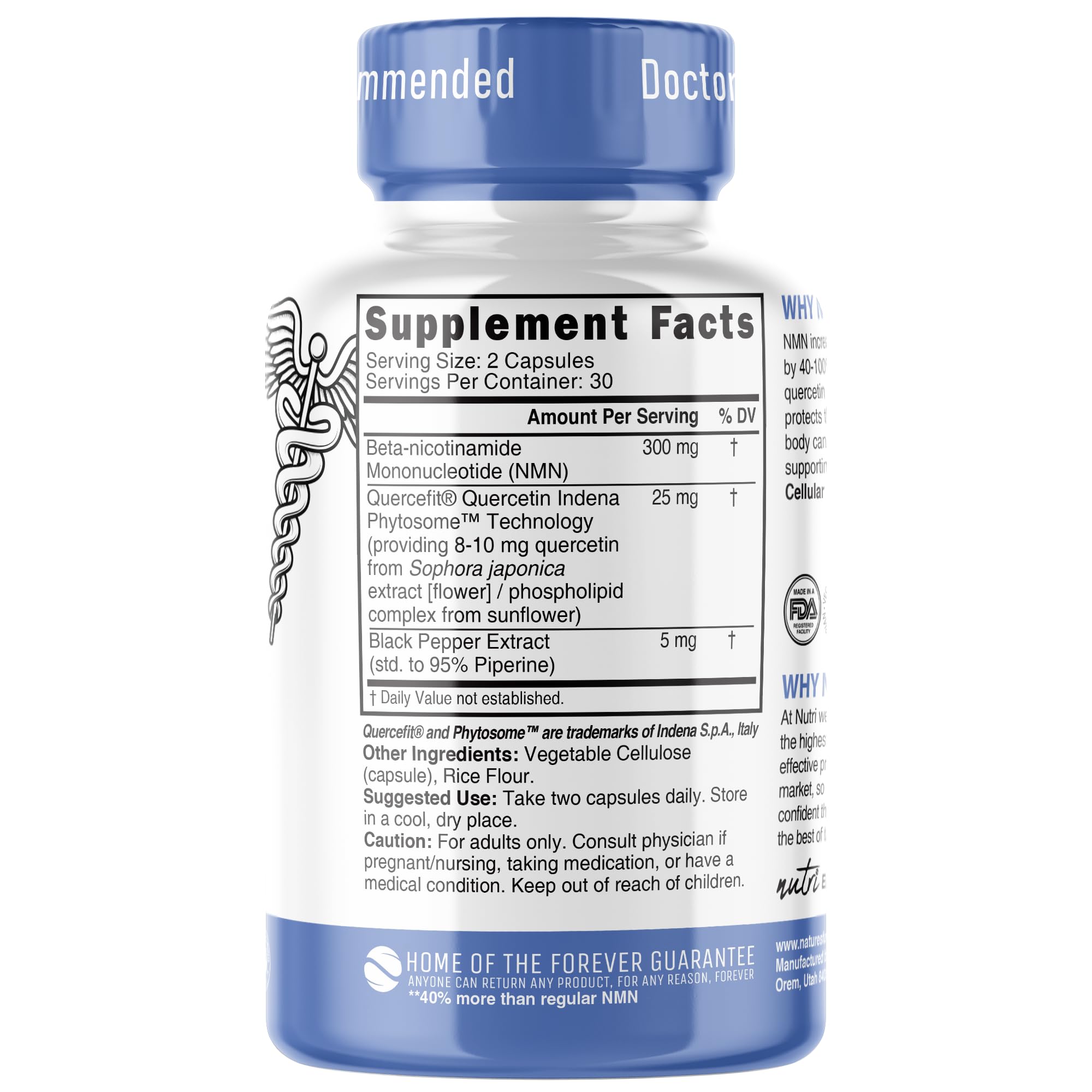 Nature's Fusions NMN 2-pack packaging shows value for daily vitality