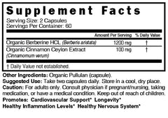 Nature's Fusions Nutri Berberine bottle with testing badge showing third-party verification