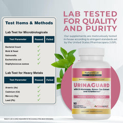 Nature's Lab Gold UrinaGuard packaging front emphasizing premium formula.