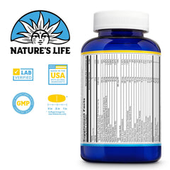 Nature's Life Soft Gelatin Multiple softgel capsules close-up showing softgel texture for gentle absorption.