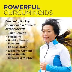 Nature's Life Turmeric Ginger Joint Ease label close-up showing Ayurvedic antioxidant support.