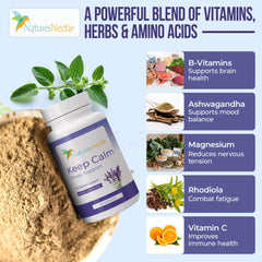 Nature's Nectar Keep Calm Lemon Balm focuses on gentle mood balance.