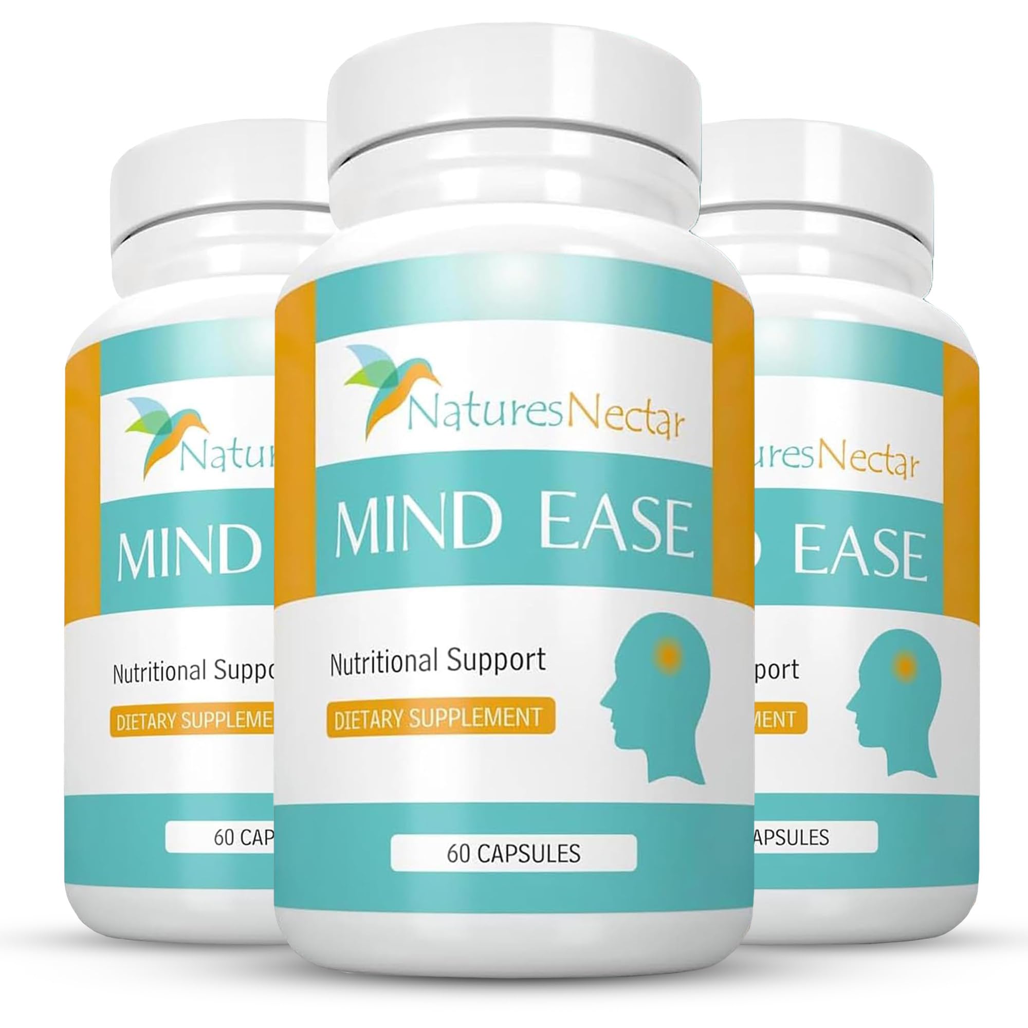 Nature's Nectar migraine prevention bottle front showing PA-free butterbur blend for daily support