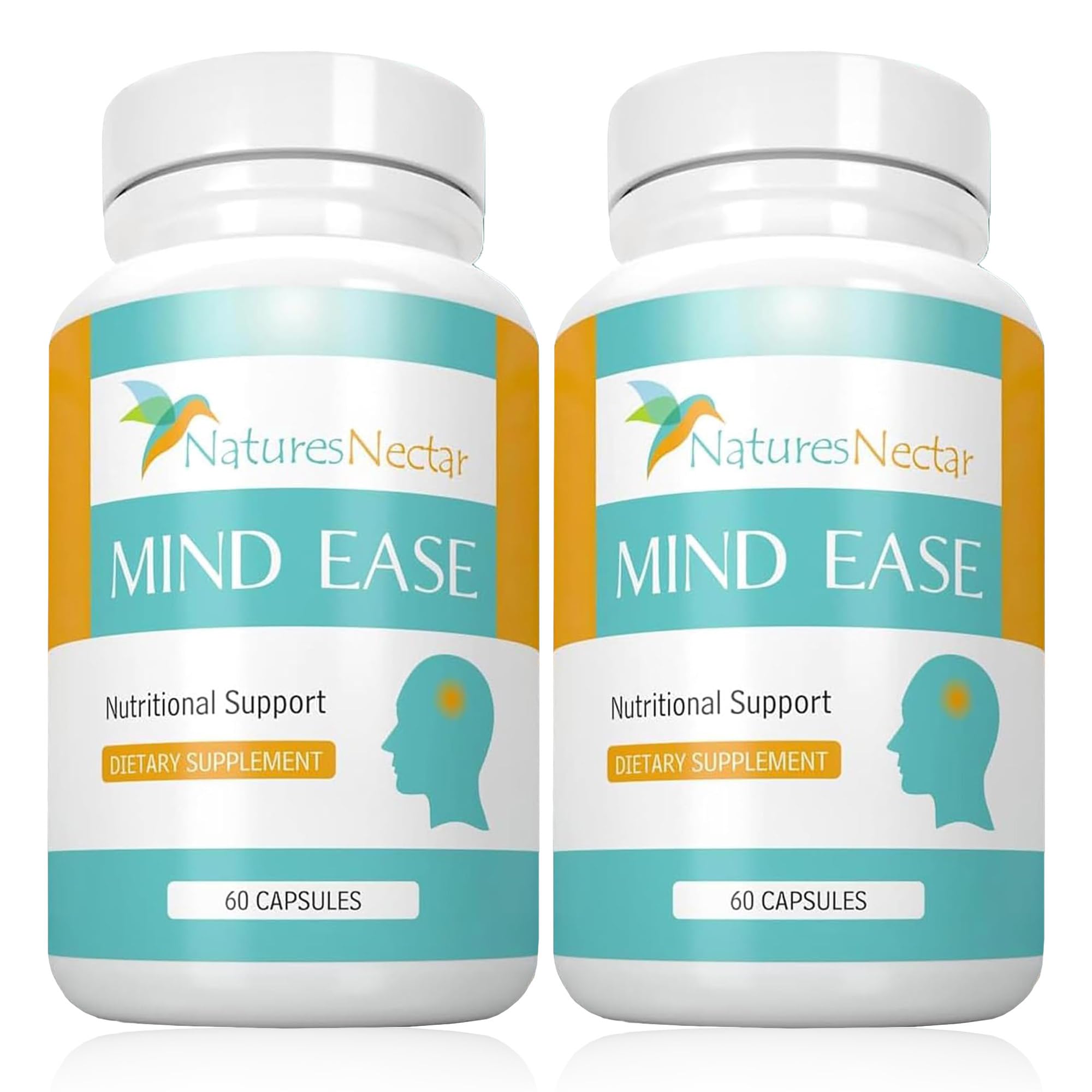Nature's Nectar Migraine Prevention capsules bottle highlights a natural, multi-ingredient blend for migraine support.