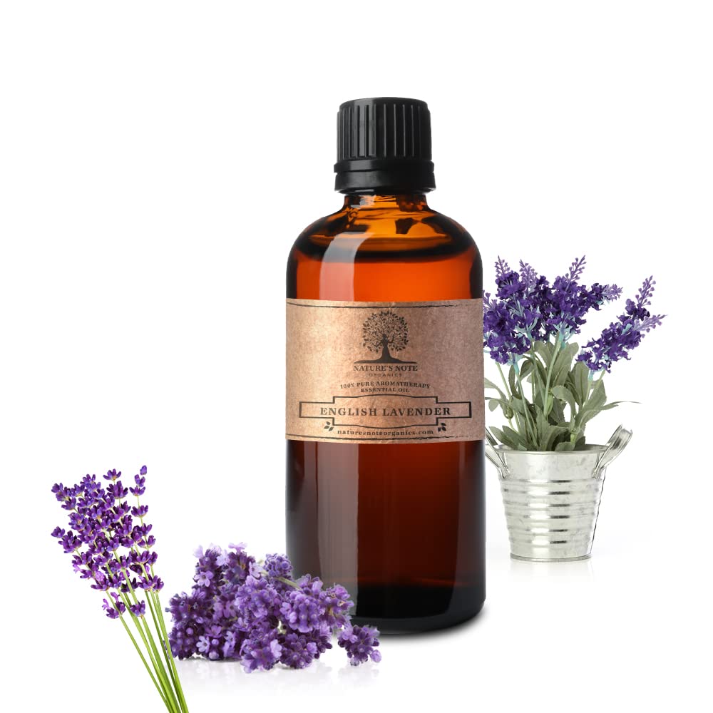 Nature's Note English Lavender bottle close-up for diffuser use