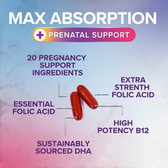 Nature's Nutrition DHA omega-3 softgels highlight brain and eye support