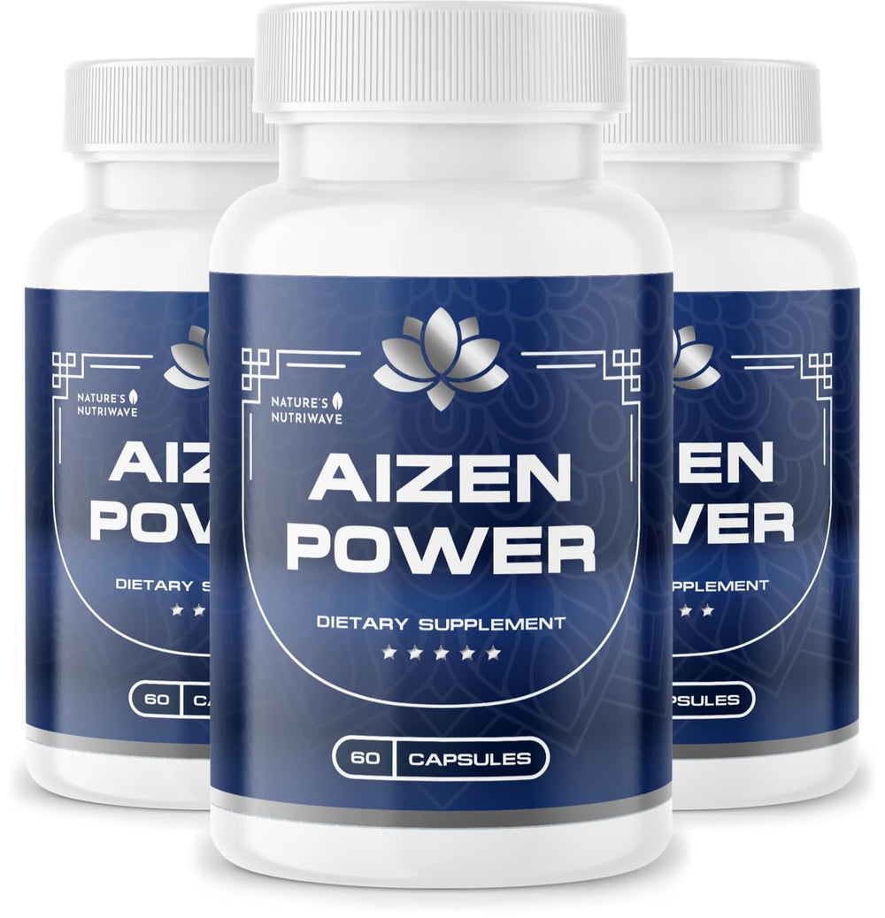 Nature’s NutriWave AizenPower bottle front non-GMO stimulant-free wellness support