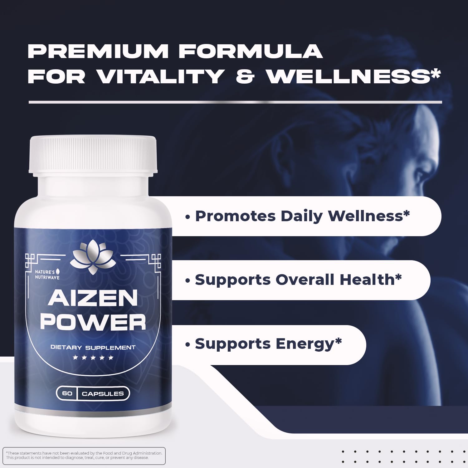 AizenPower capsules close-up easy to take daily supplement