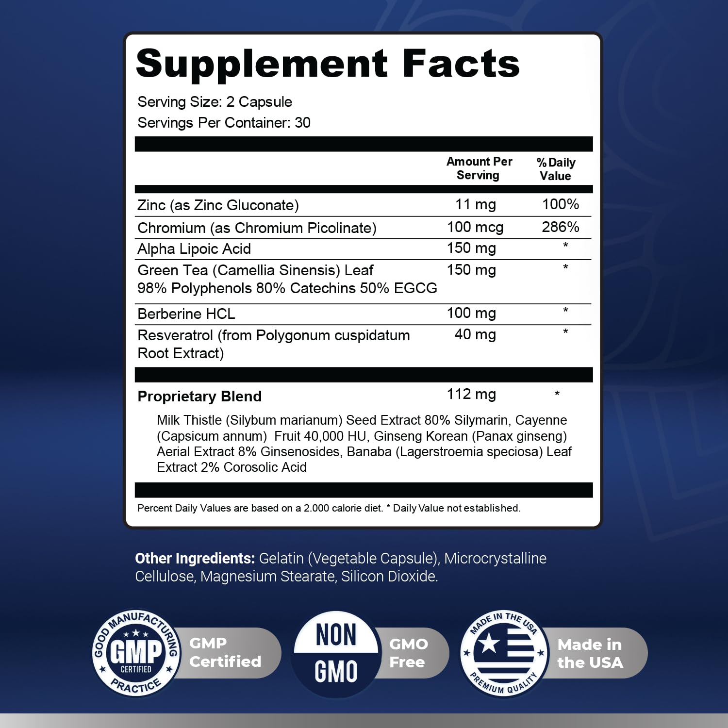AizenPower packaging made in USA 60 capsules for multi-month supply