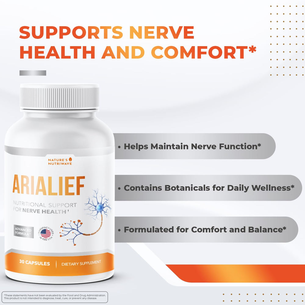 Arialief capsules ready to support general comfort during everyday activities.