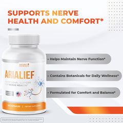 Arialief capsules ready to support general comfort during everyday activities.