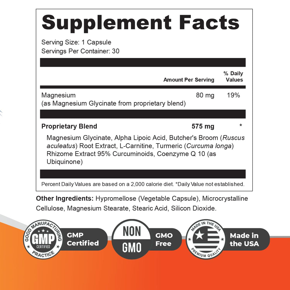 Arialief label closeup showing non-GMO and stimulant-free formula