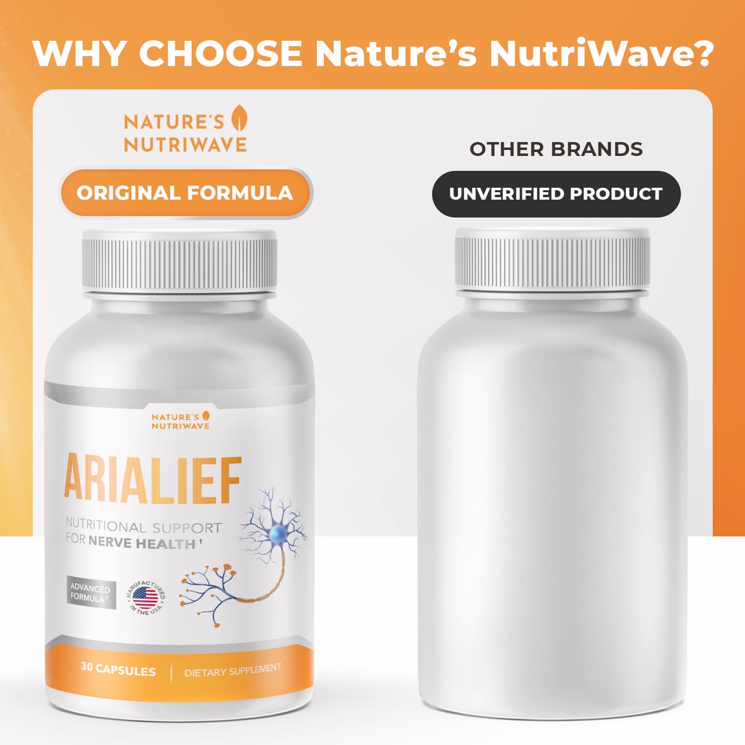 Arialief packaging 3-month supply ready for daily routine