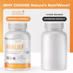 Arialief packaging 3-month supply ready for daily routine