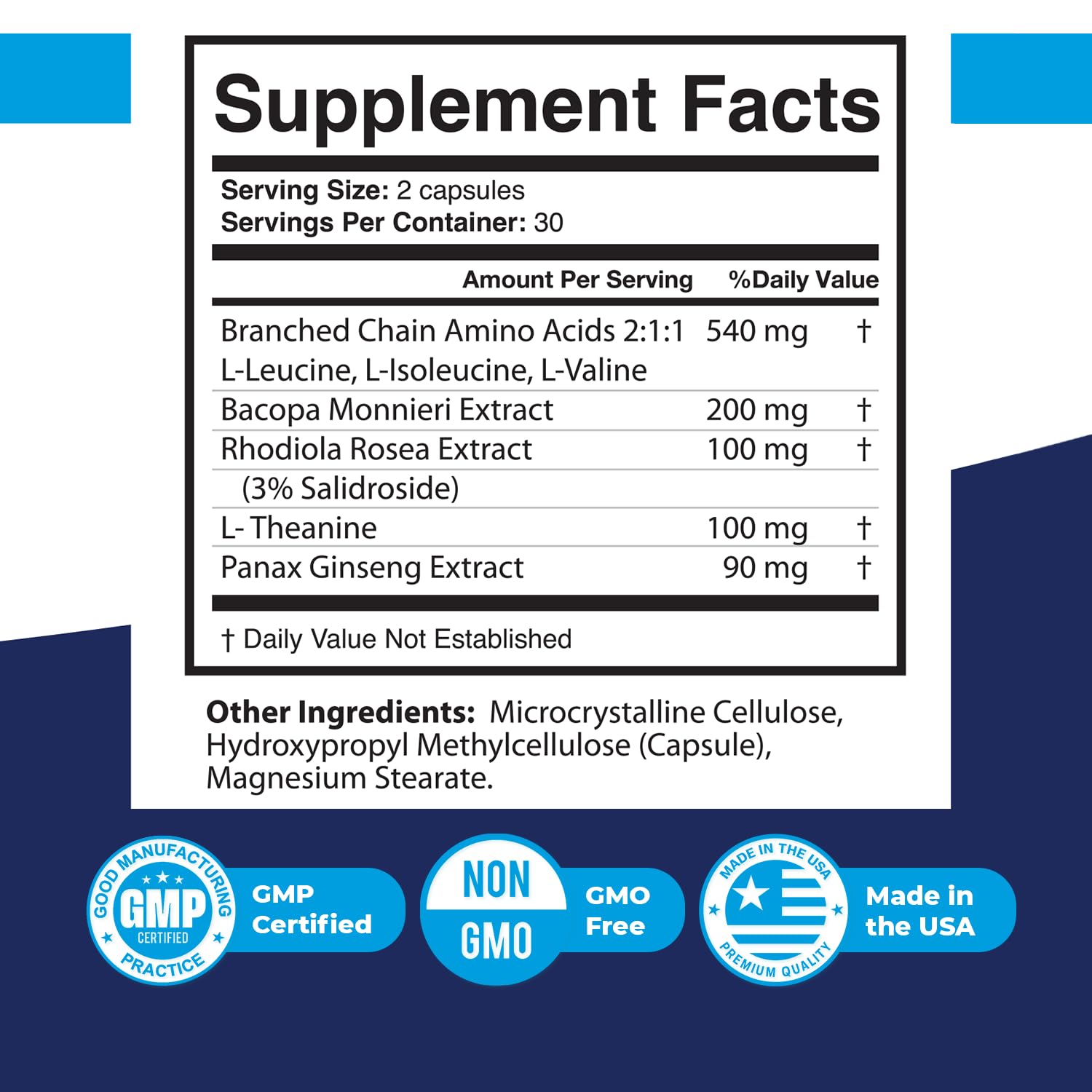 Nature’s NutriWave Braincept on a desk with supplements for daily wellness.
