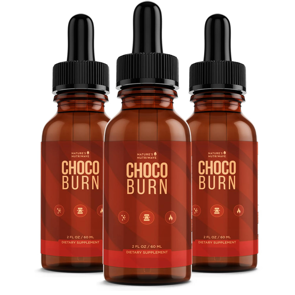 Nature’s NutriWave Choco Burn bottle with dropper for easy daily use